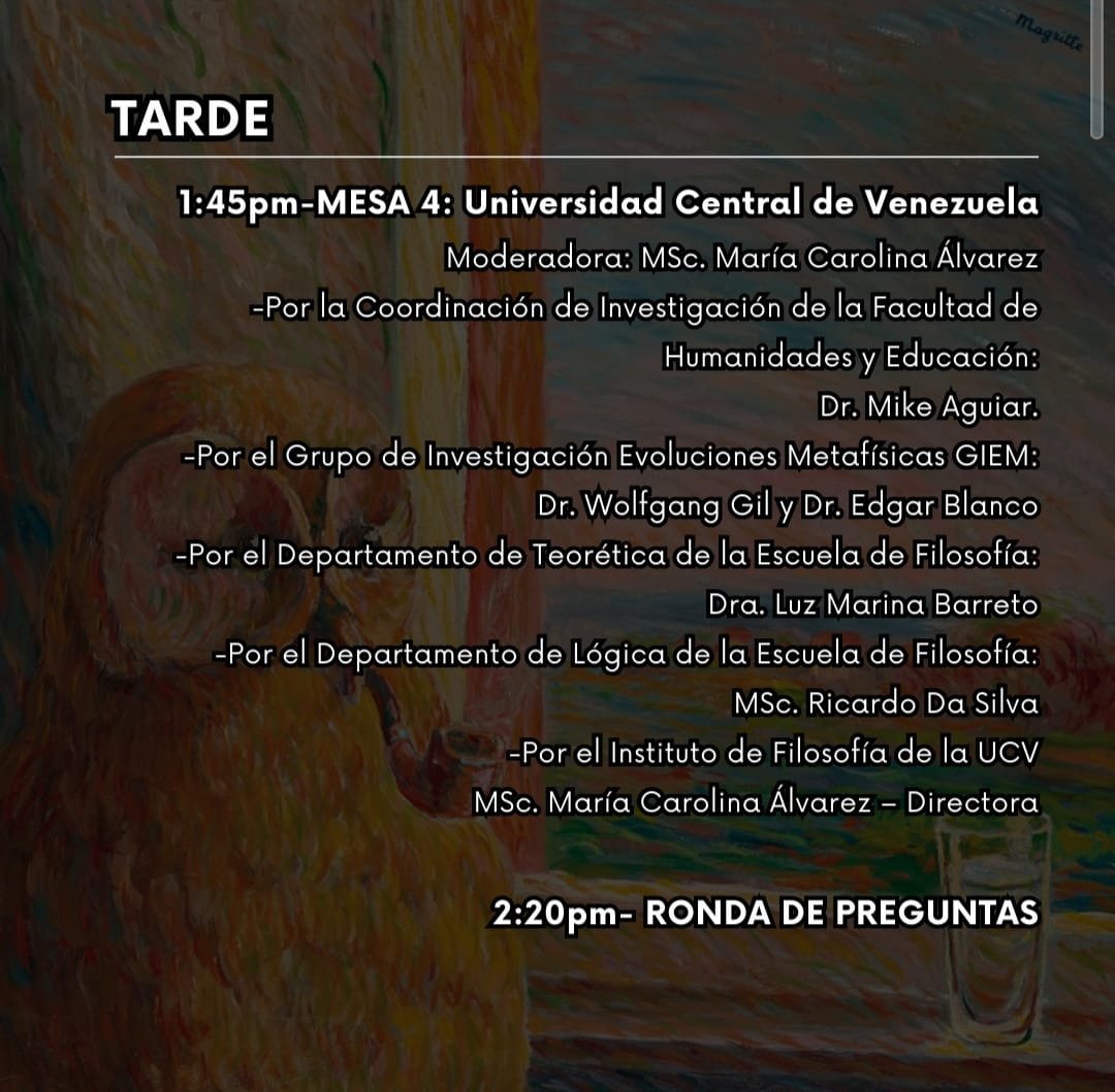 Foro: la investigación filosófica en Venezuela